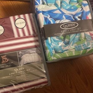 New queen size sheets in all colors, patterns, and solid colors